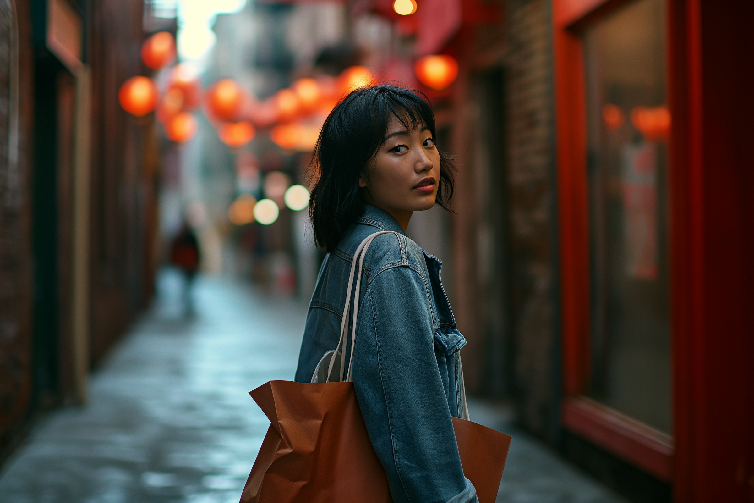 Woman in the street