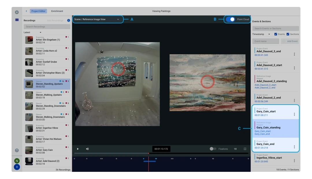 Automatically map gaze onto a reference image with Reference Image Mapper enrichment