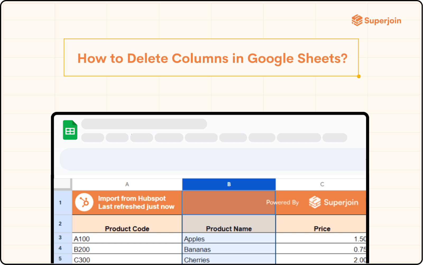 How To Delete A Column In Google Sheets