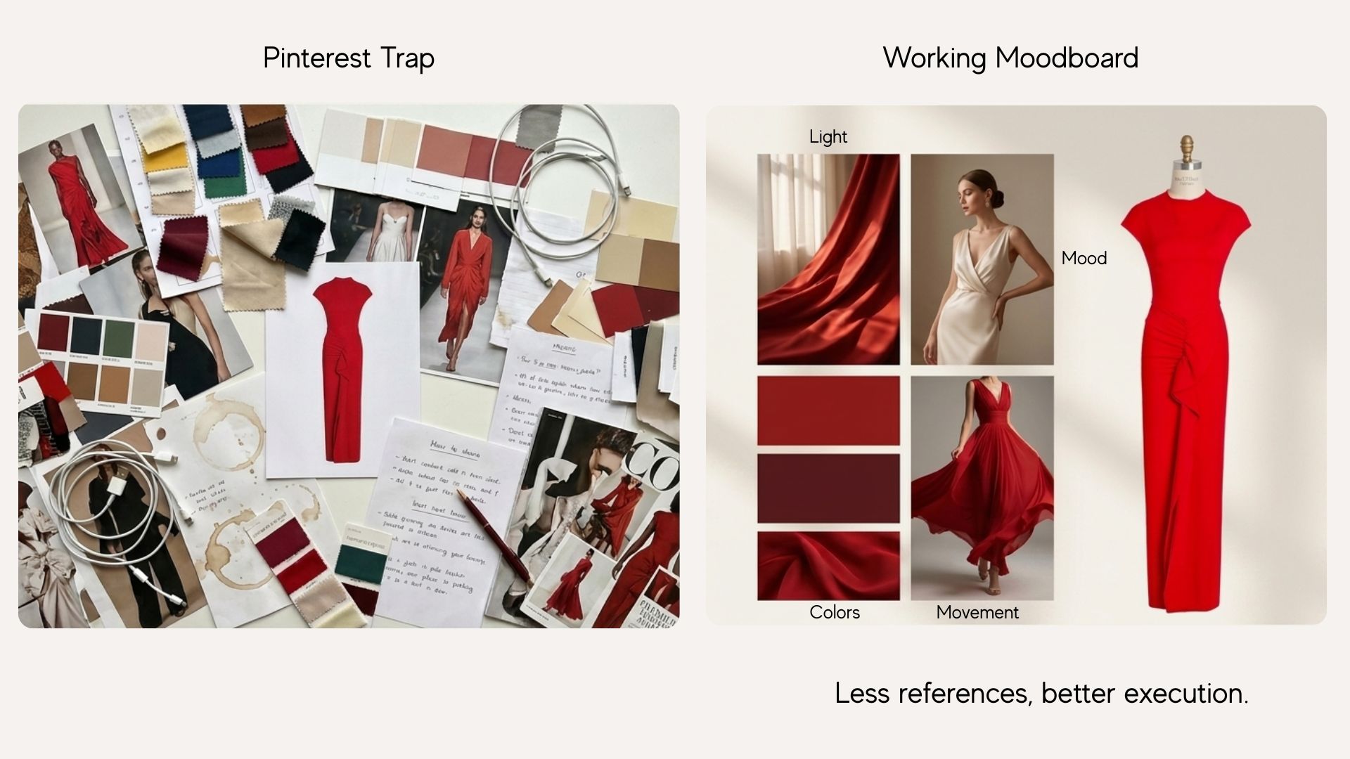 ai fashion photography, fashion mood board