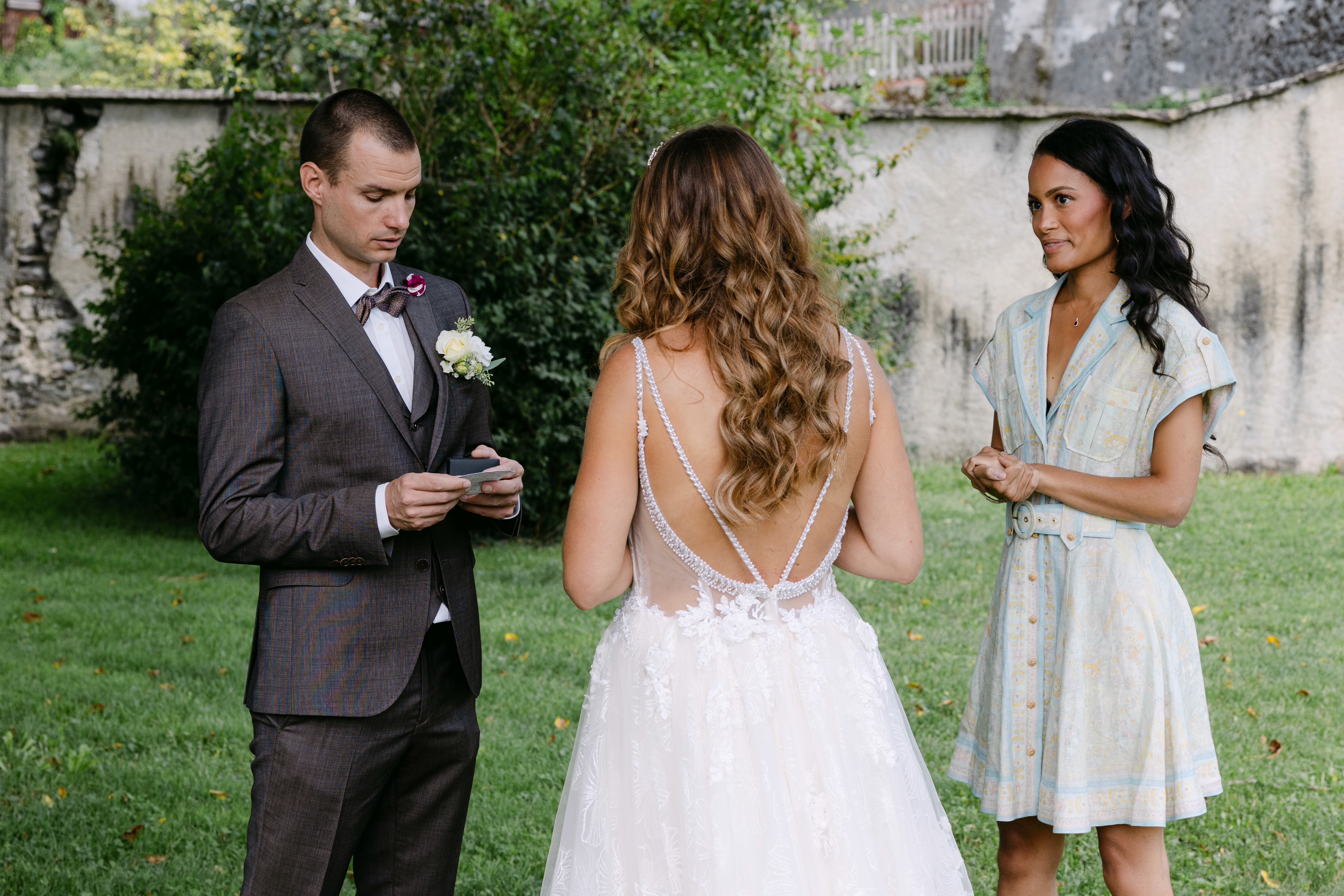Stylish model in crowd