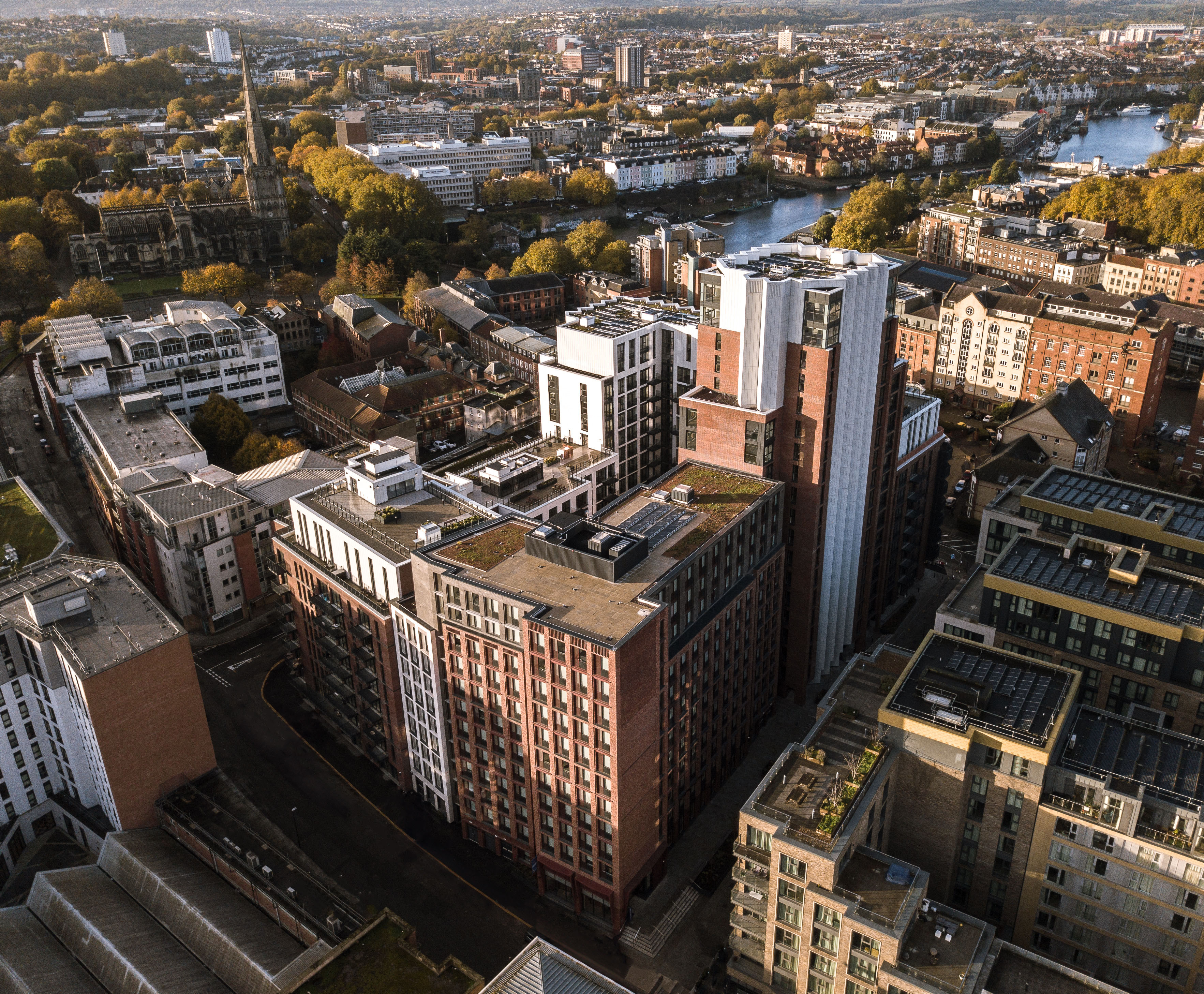 Glassworks_Student_Accommodation_Bristol_ECE_Architecture_Aerial 01