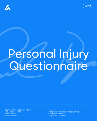 Personal Injury Questionnaire