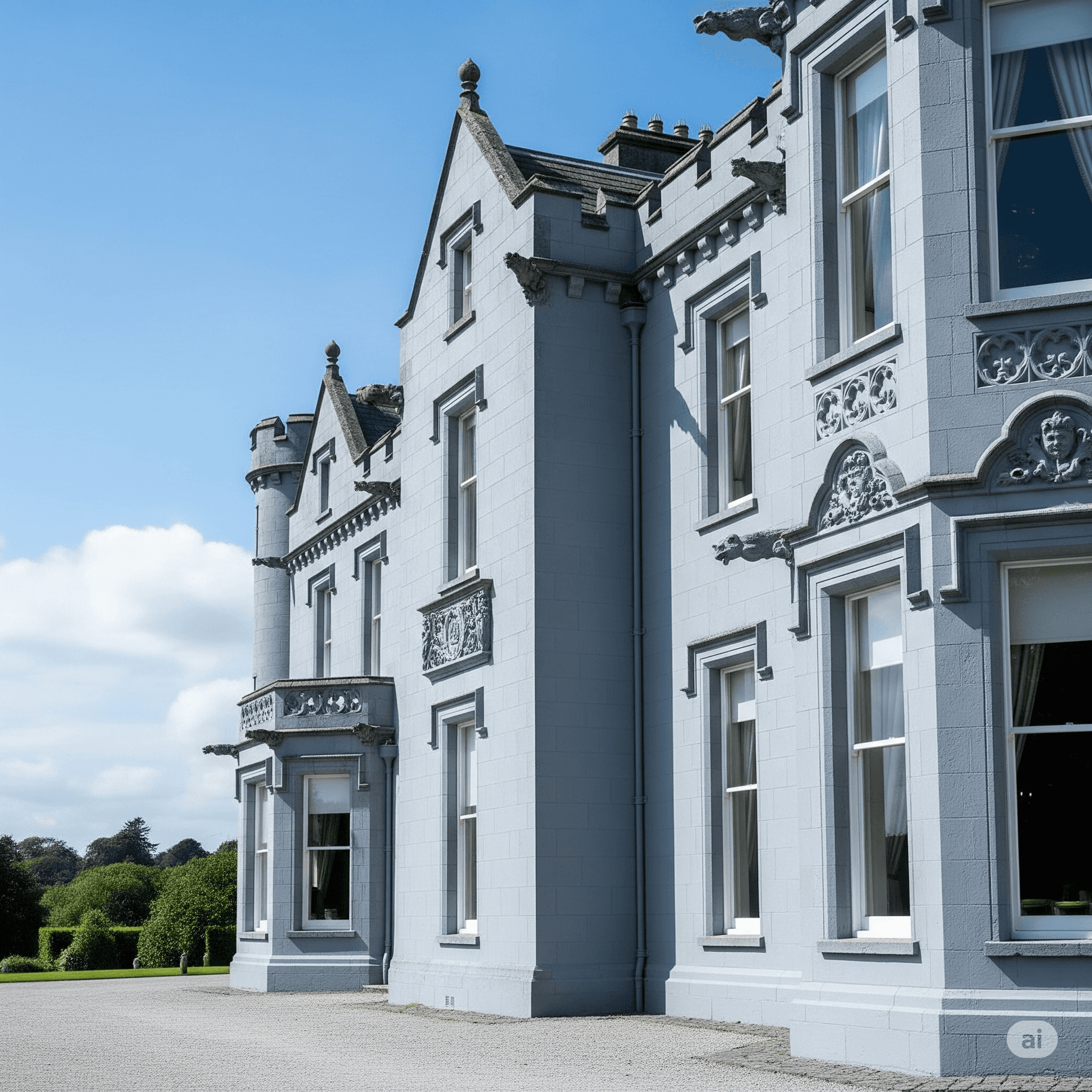 Masonry Freshly Painted