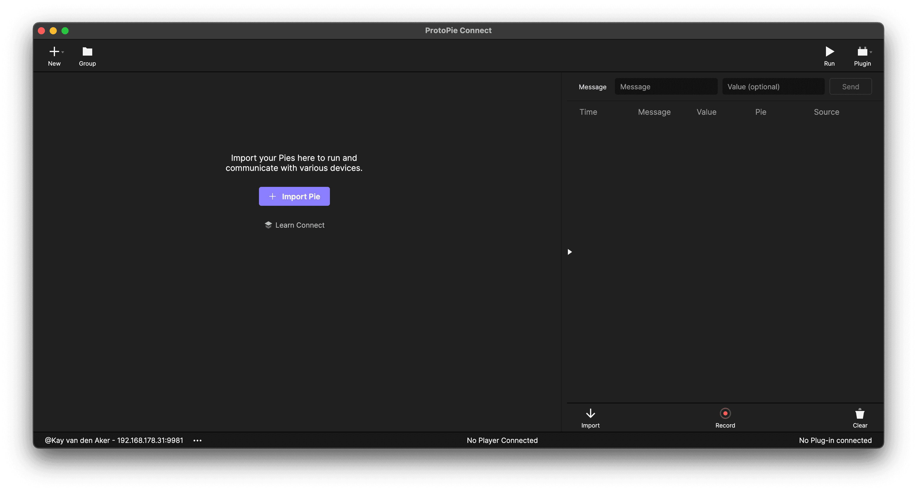 ProtoPie connect setup