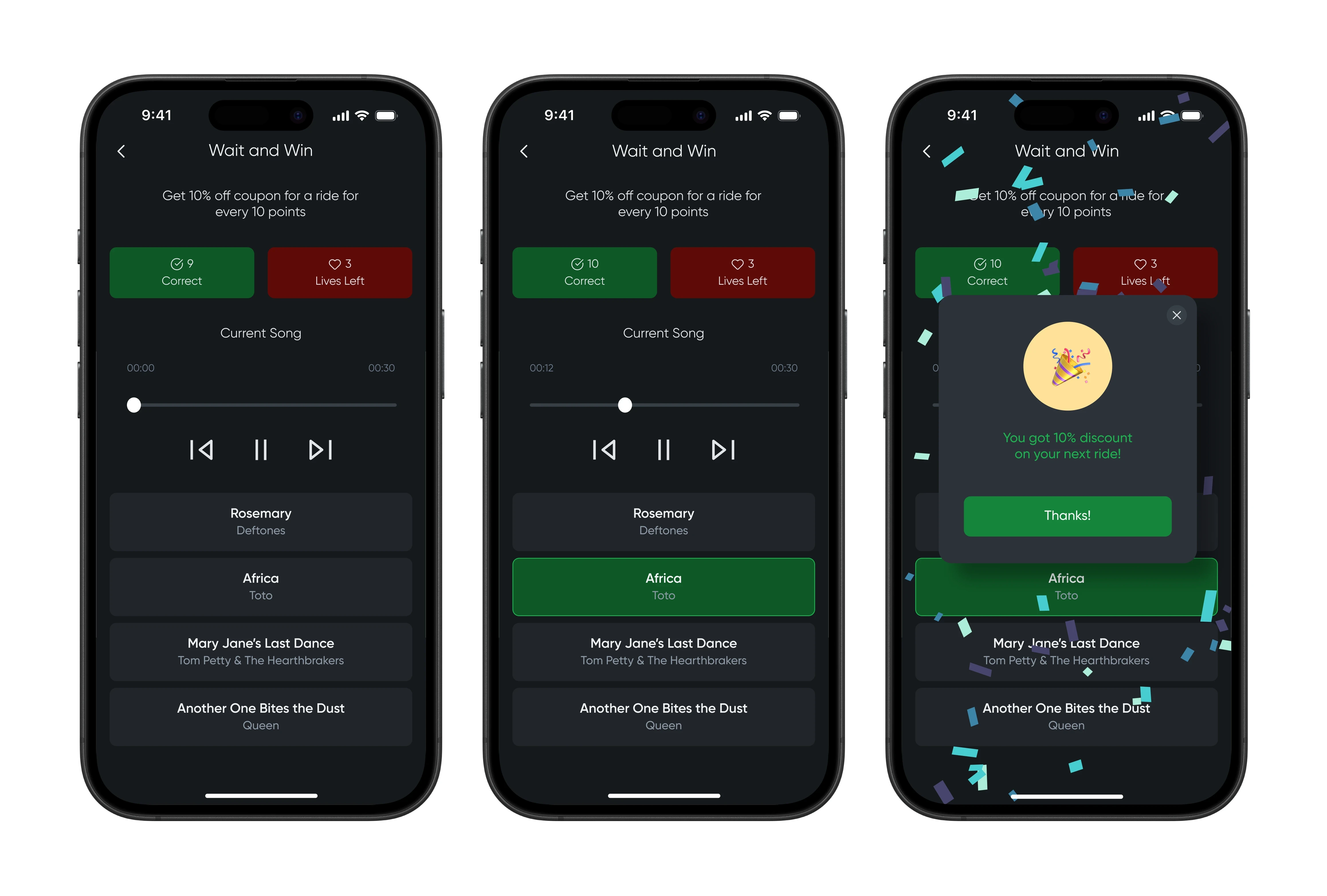 Wait and Win feature