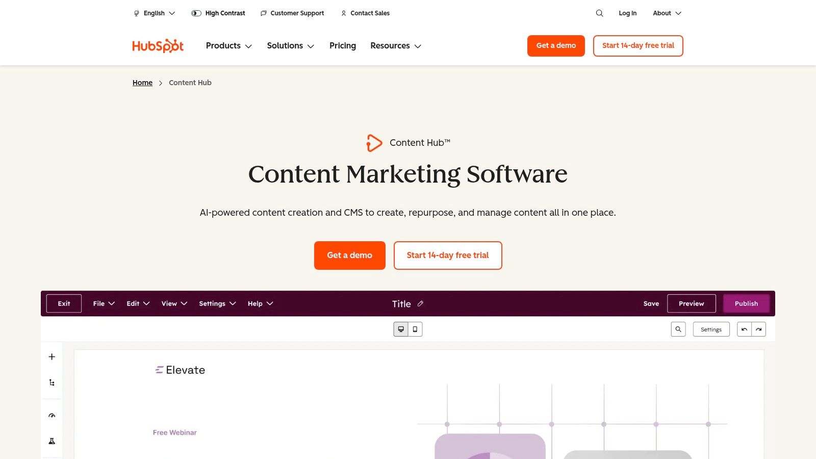 HubSpot Content Hub