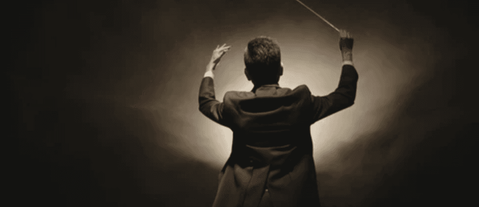 Orchestra under the maestro