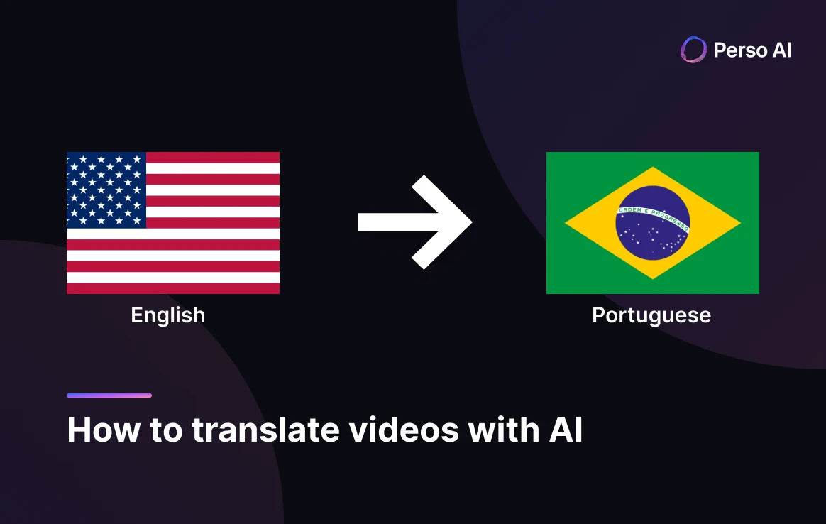 AIを使った英語からポルトガル語への動画翻訳ガイド — Perso AI