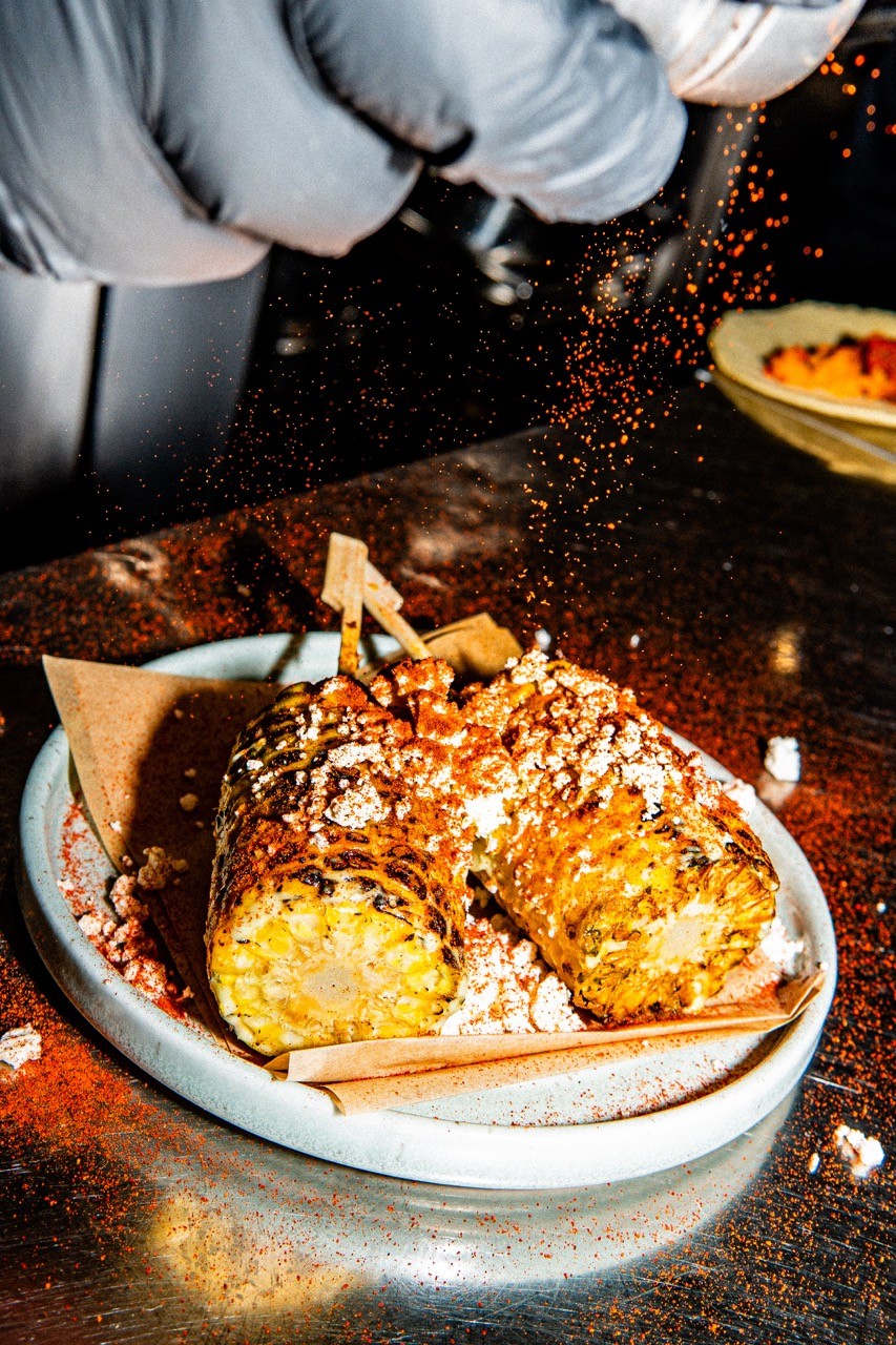 Elote Street Corn at Saltio Mexican Restaurant in Worthing