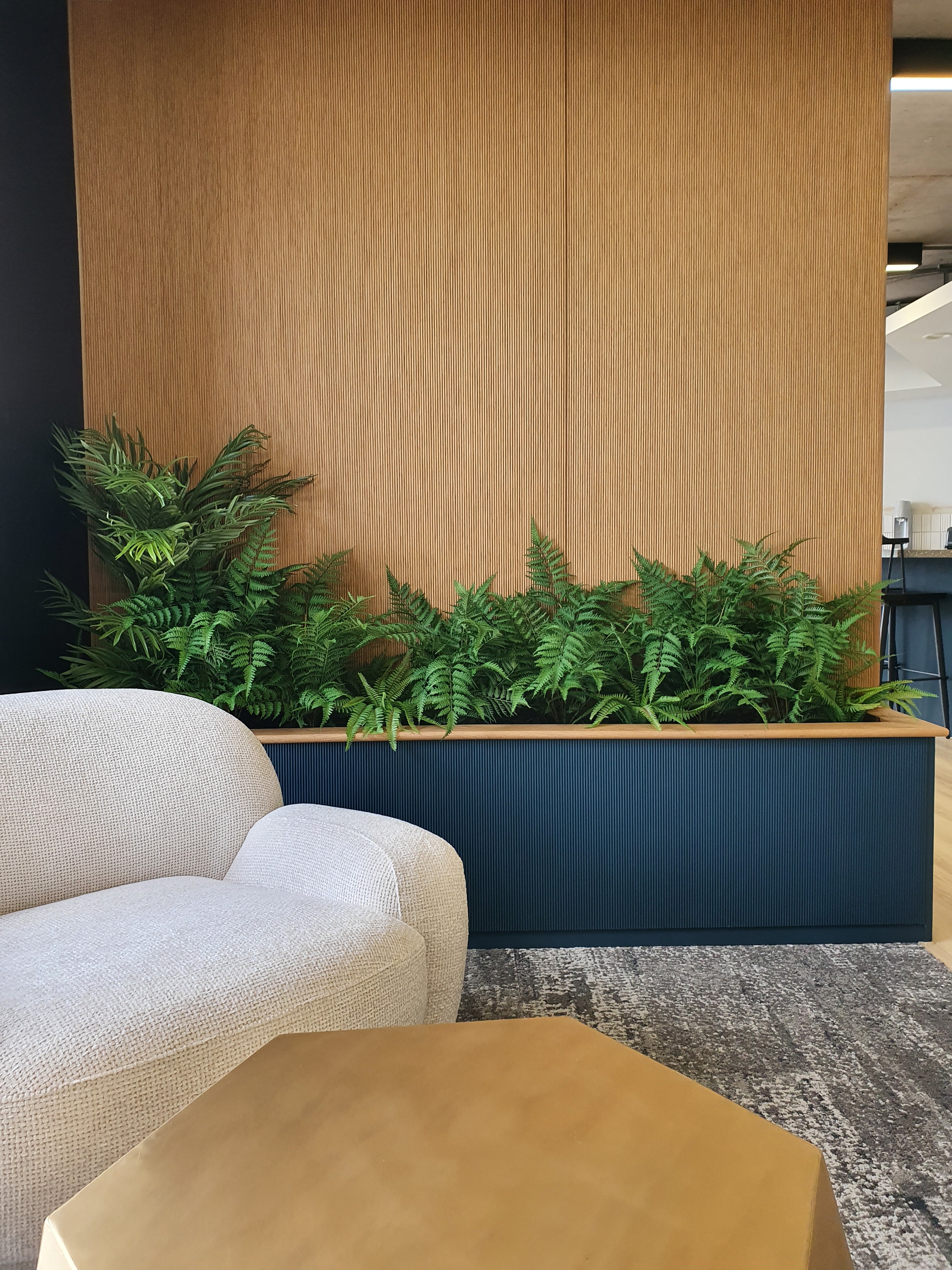 Reception furniture and planting in Manchester office