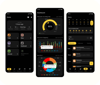 Finance tracking app in light and dark modes on two smartphones.