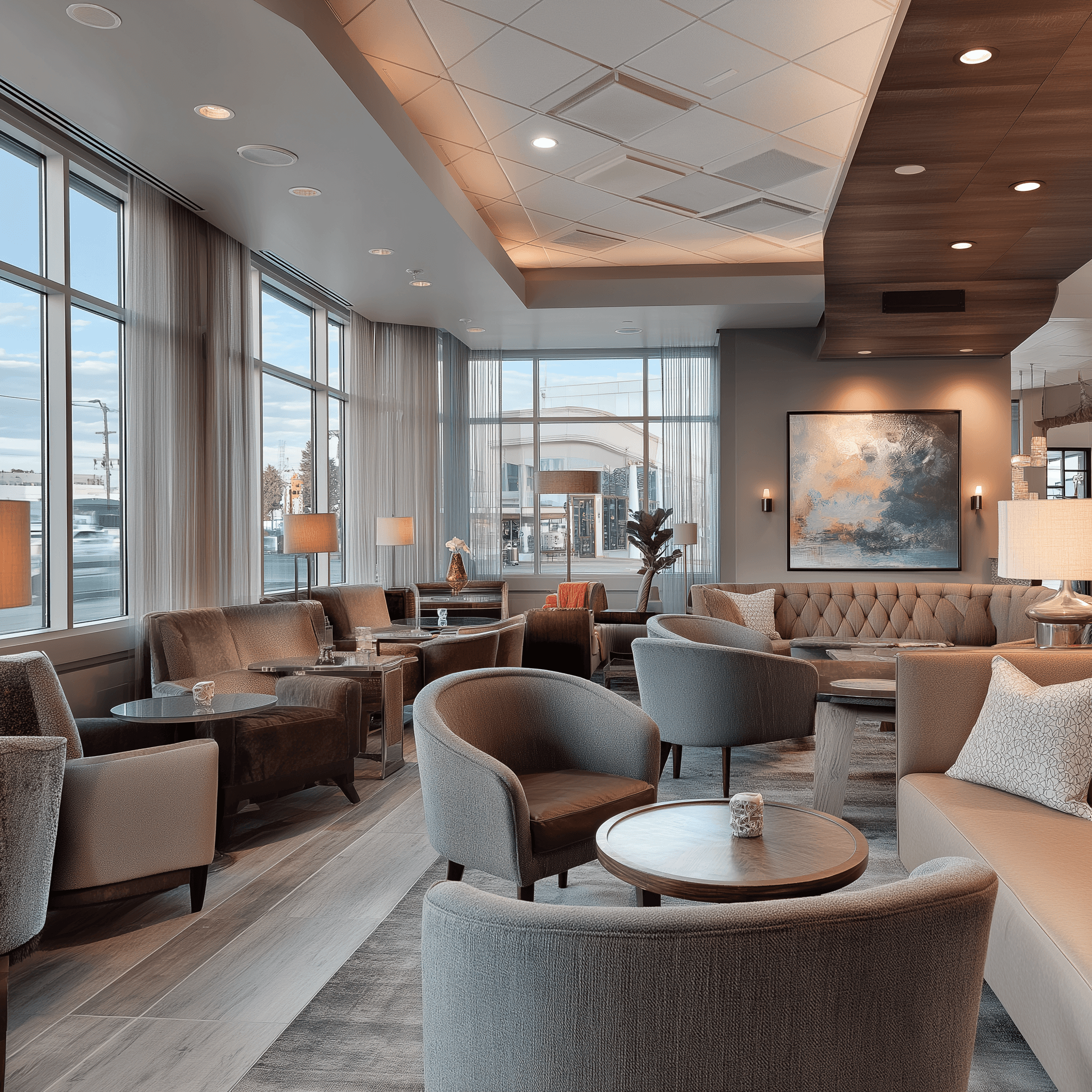 Image of Futuristic dining area