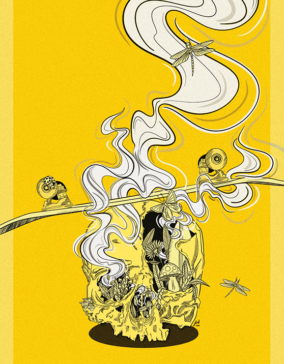 Collage detail for Digital Illustration