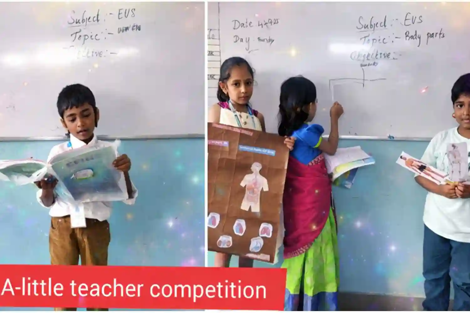 Teacher guiding students during interactive STEM classroom session