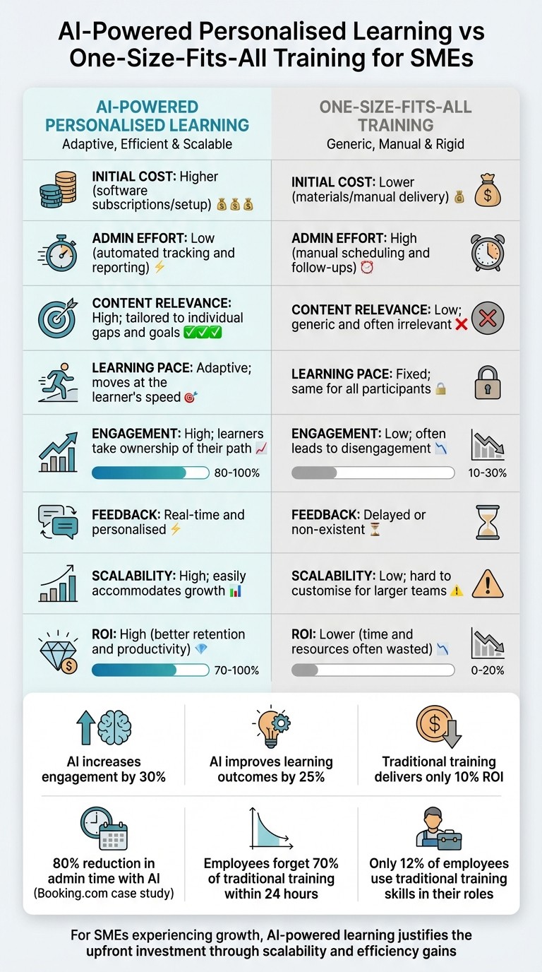 AI-Powered vs Traditional Training: Key Differences for SMEs