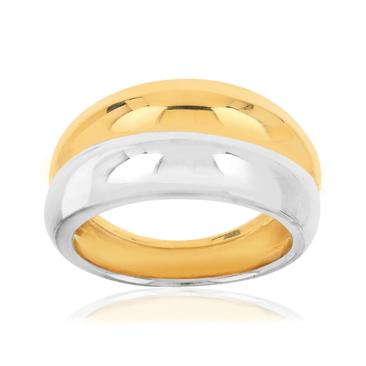 Bague en deux ors 375