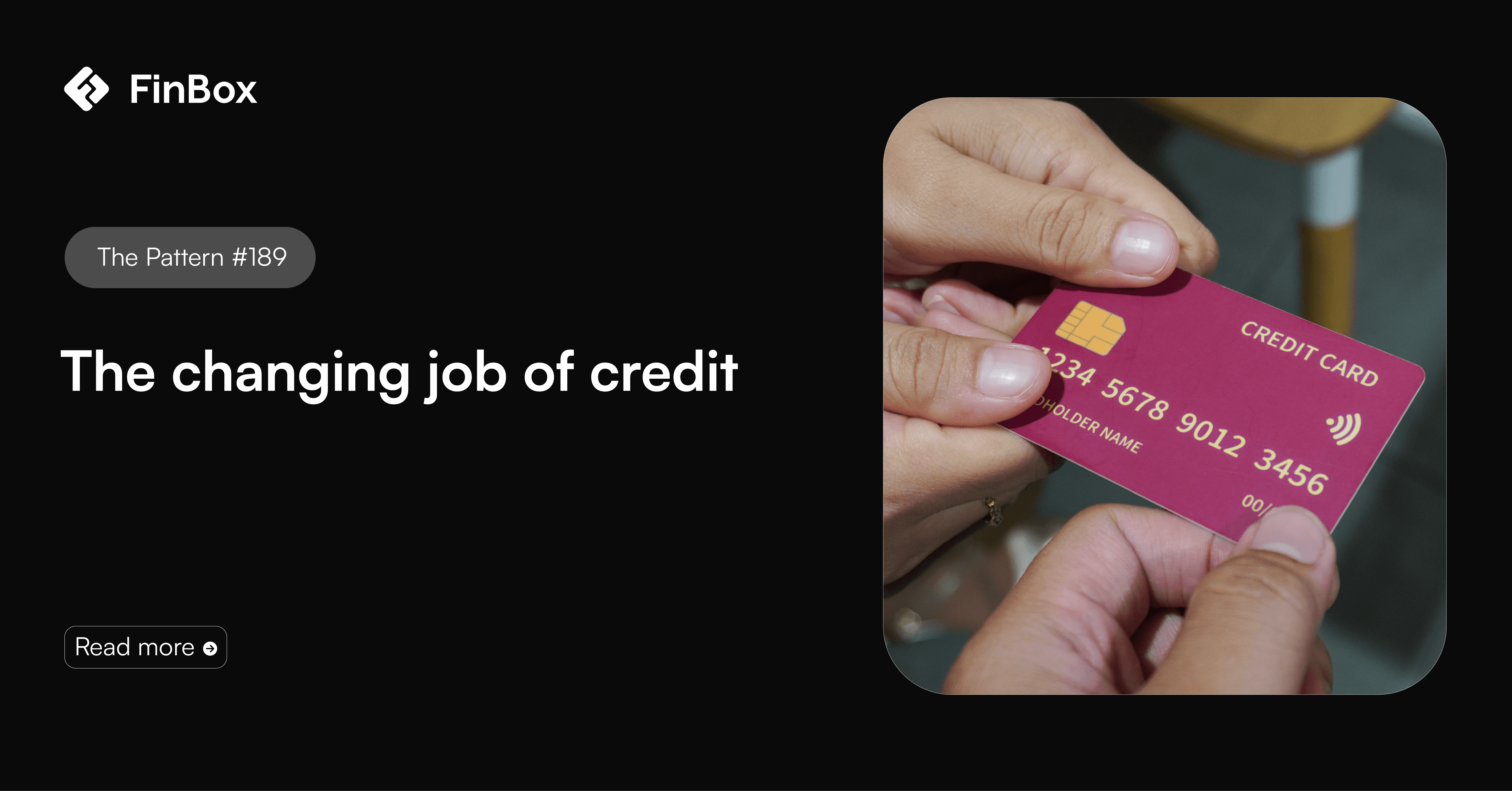 The changing job of credit