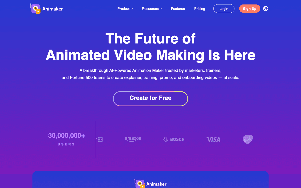 Animaker екранна снимка