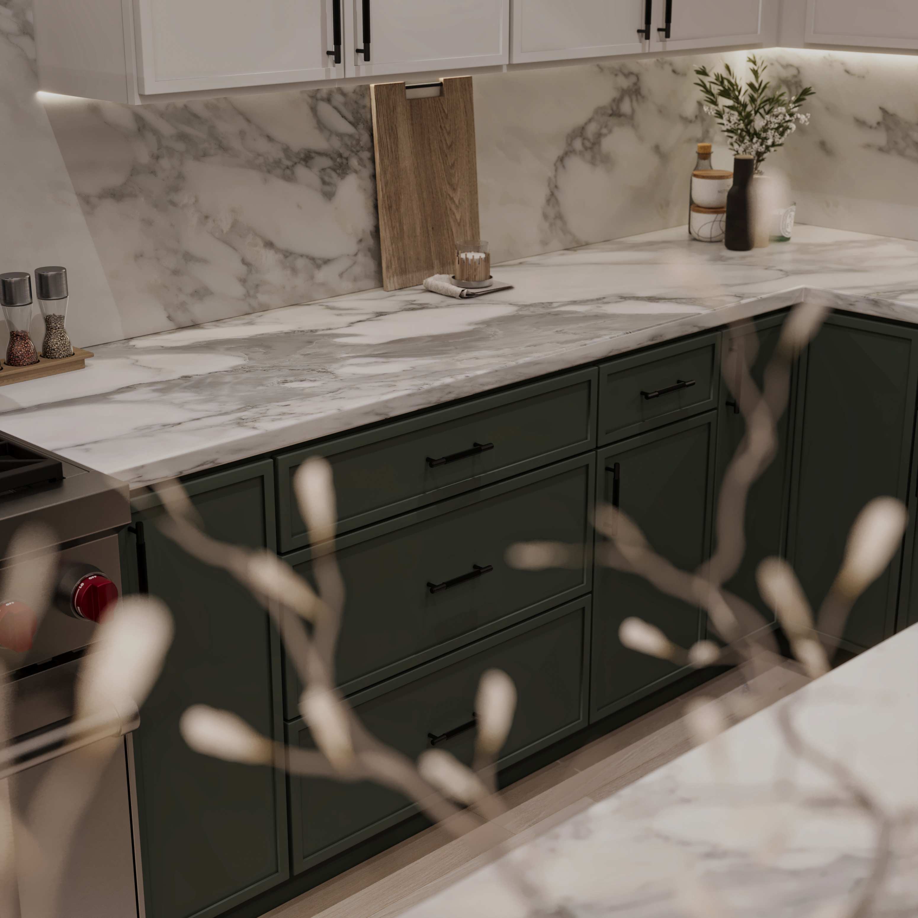brown wooden center table inside room