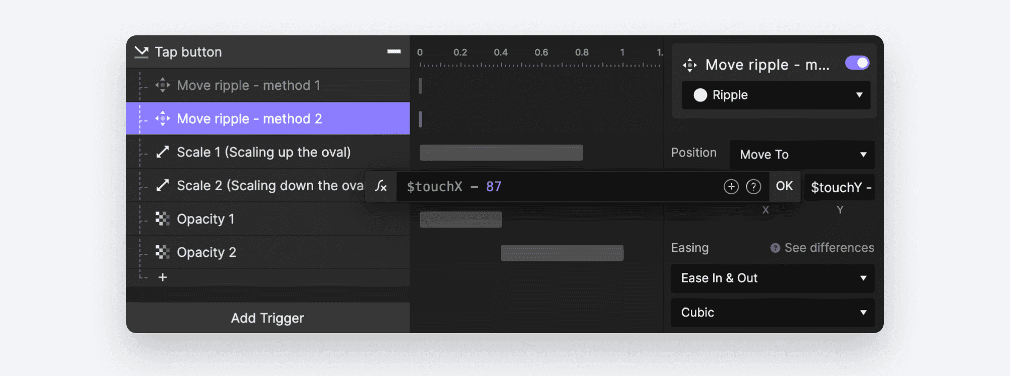 簡単】波及効果（リップル効果）を利用したボタンコンポーネントの作成 - ProtoPie Japan