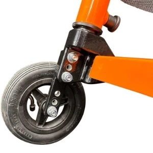 Caster extensions to lower wheels to ground