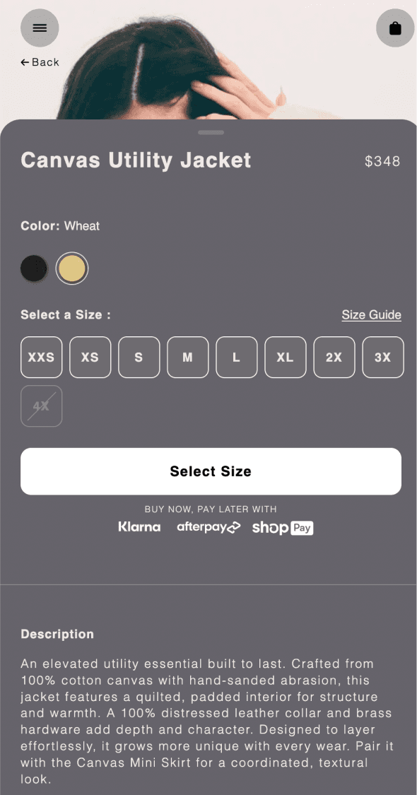 Mobile early access modal supporting drop reservation system