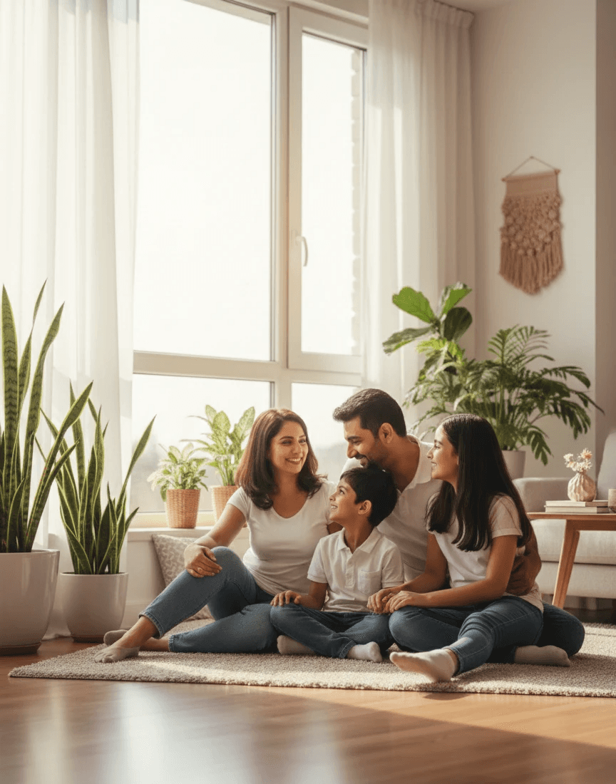 A smiling young man with crossed arms, wearing a plaid shirt and white t-shirt, poses against a dark background.