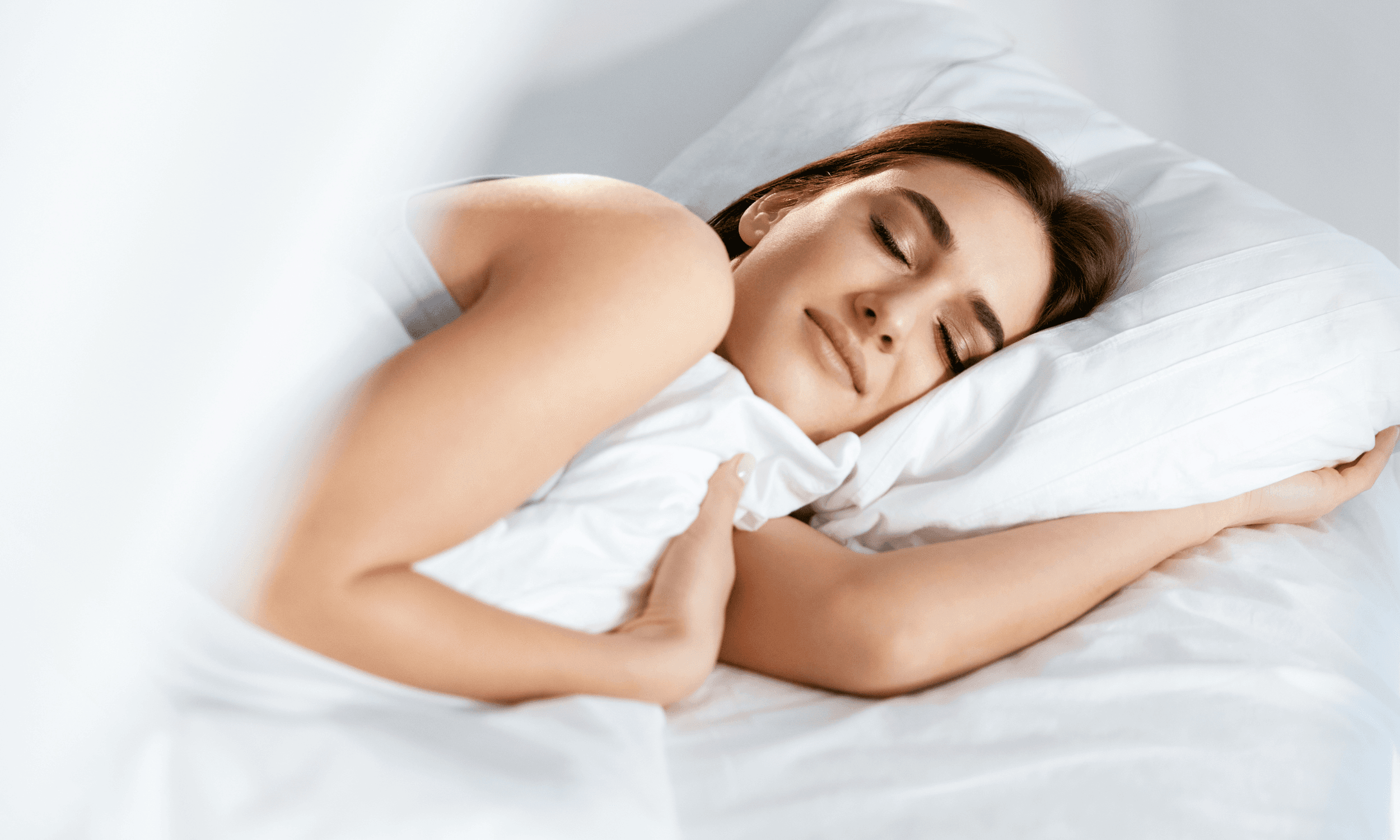 woman sleeping in bed