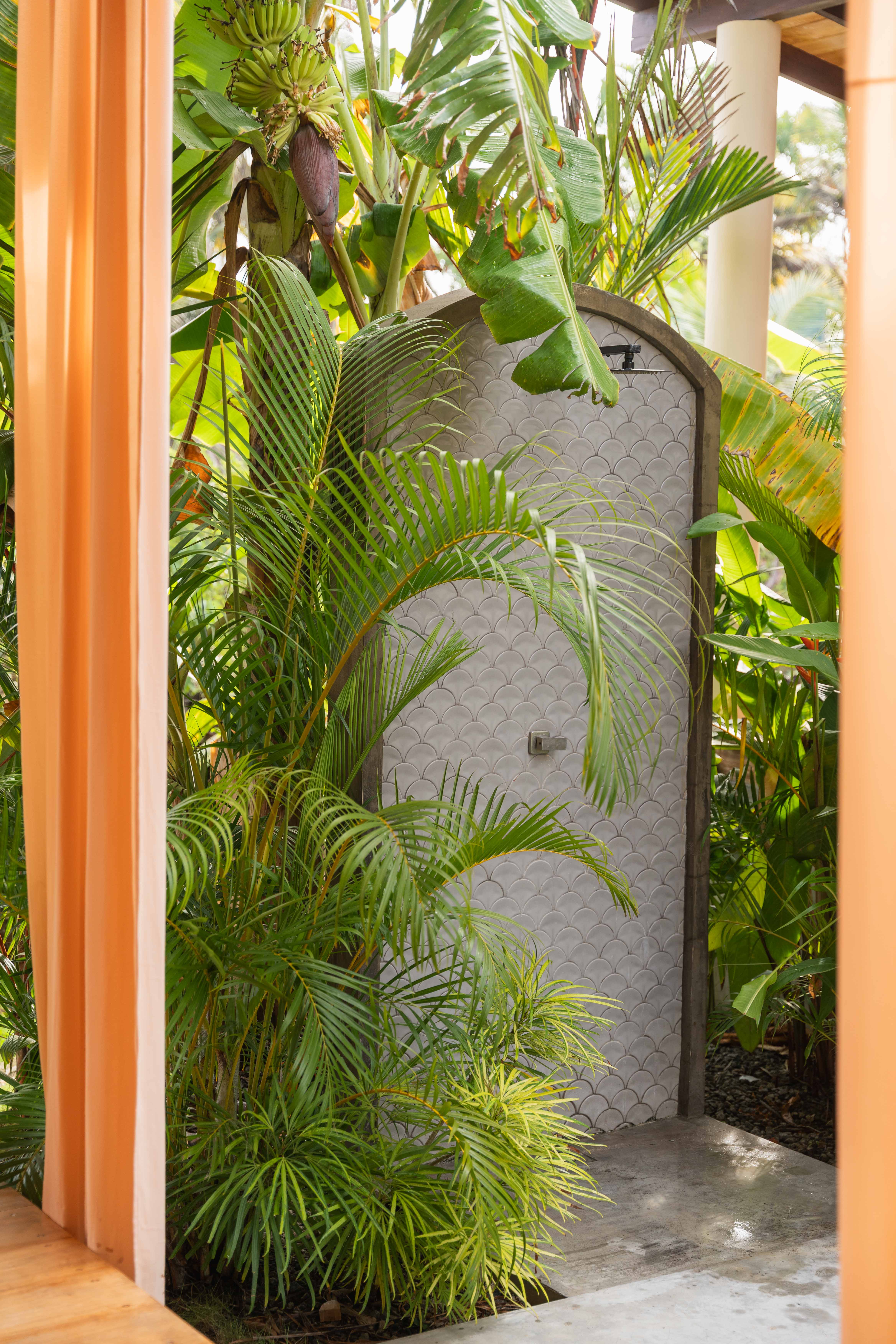 Pool and living area of Kokua Surf Skate House