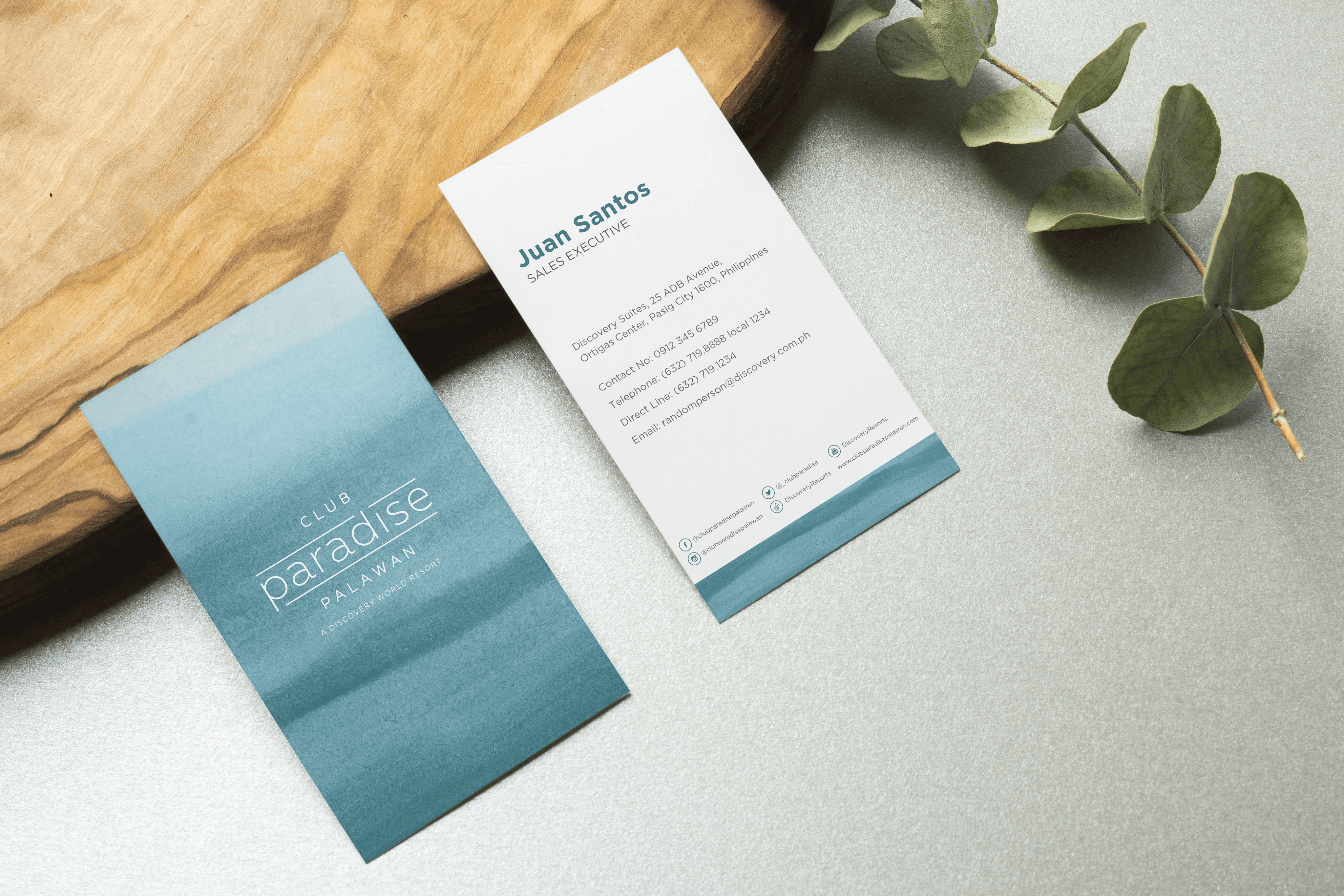 Packaging social media business card editorial and merchandise design for luxury 5 star filipino hotel in Coron Philippines