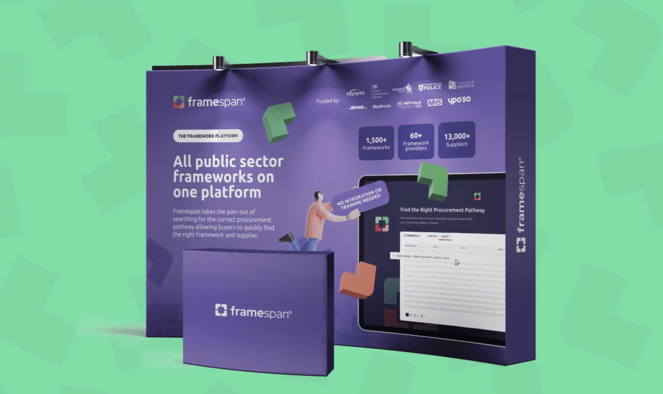 Framespan exhibition Stand