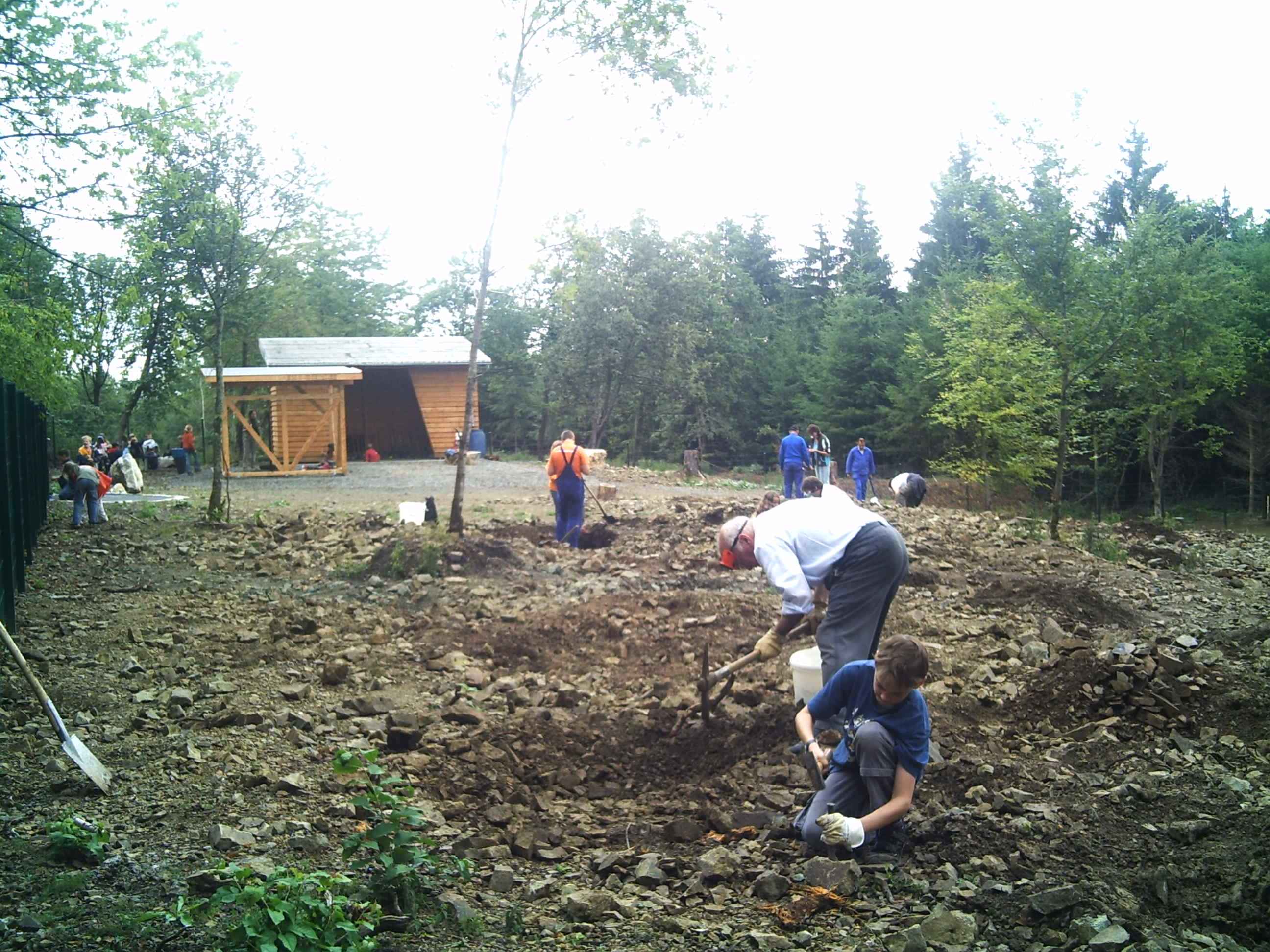 Searching for gemstones at the gemstone camp