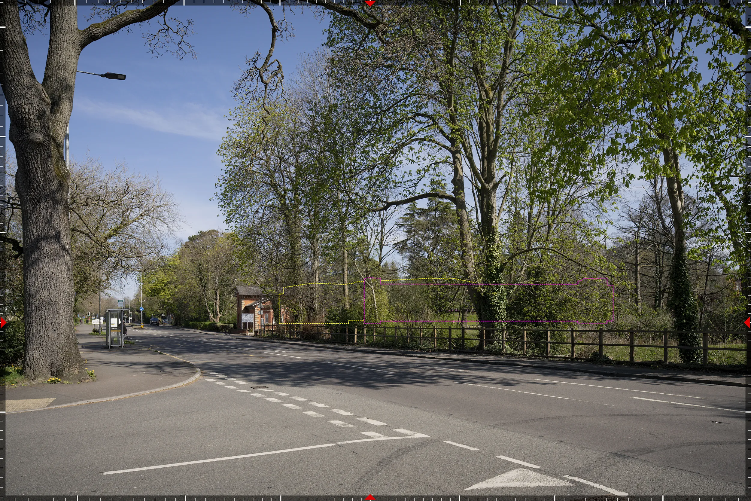 AVR1 verified view of the proposed Royal London House redevelopment from Alderley Road at Fulshaw Park South, produced by Eye-Kon for planning assessment.