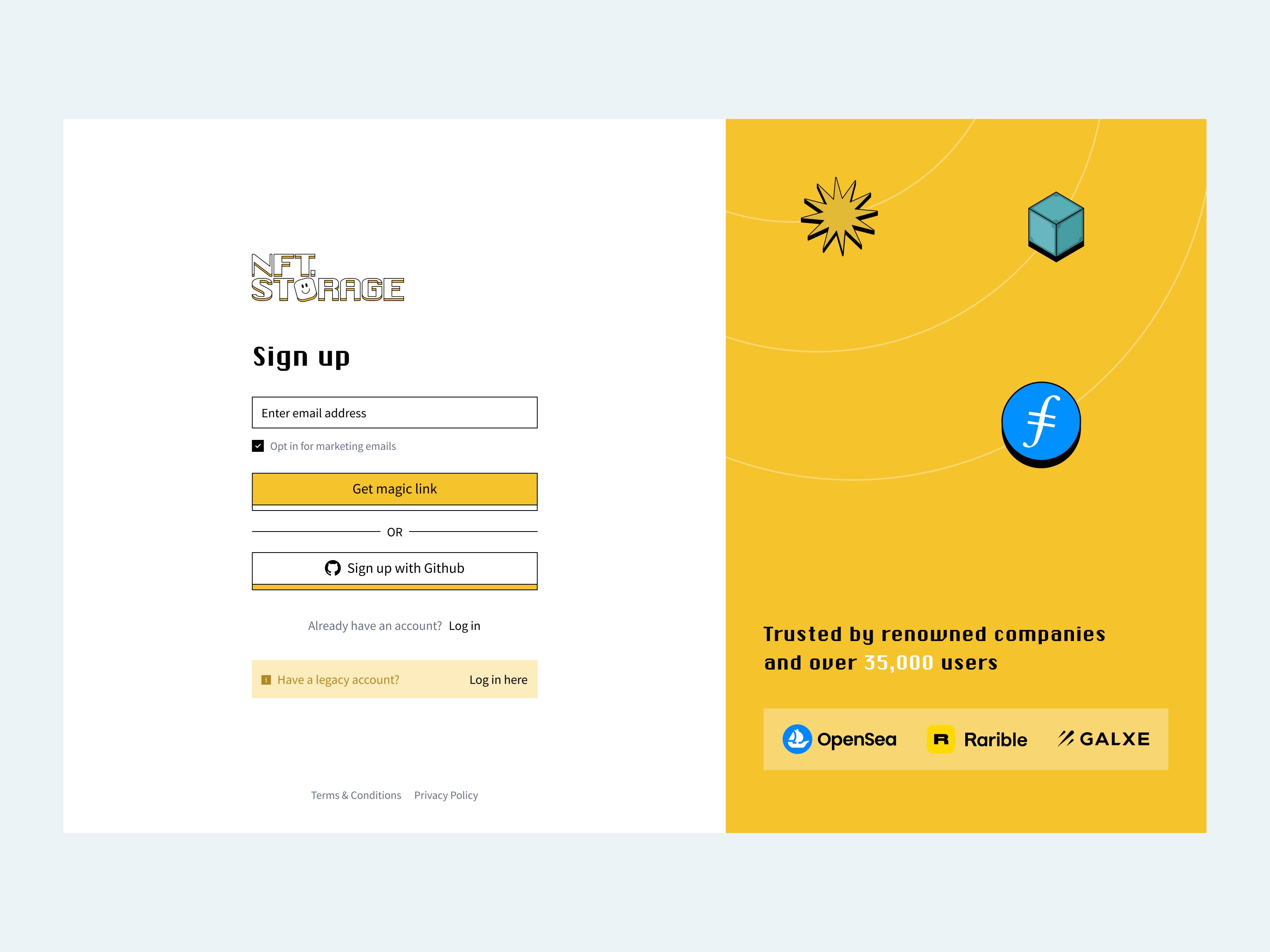 NFT Storage - Dashboard