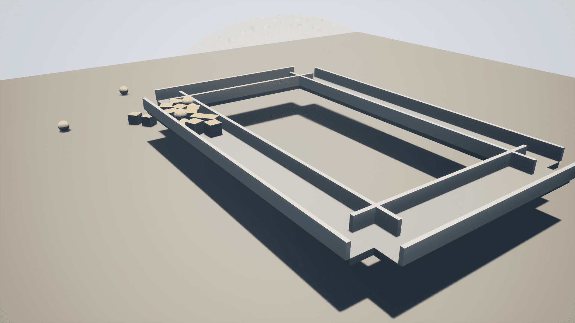 Box3D conveyor circuit demo: surface-driven cargo transport