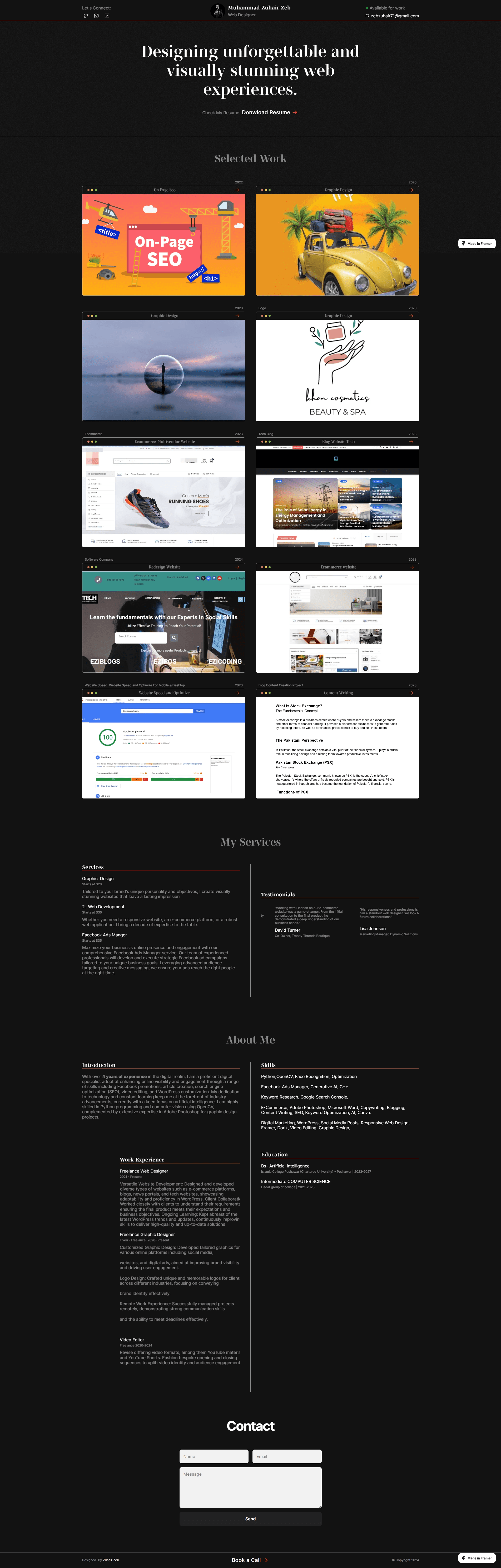 Reify Website in Framer
