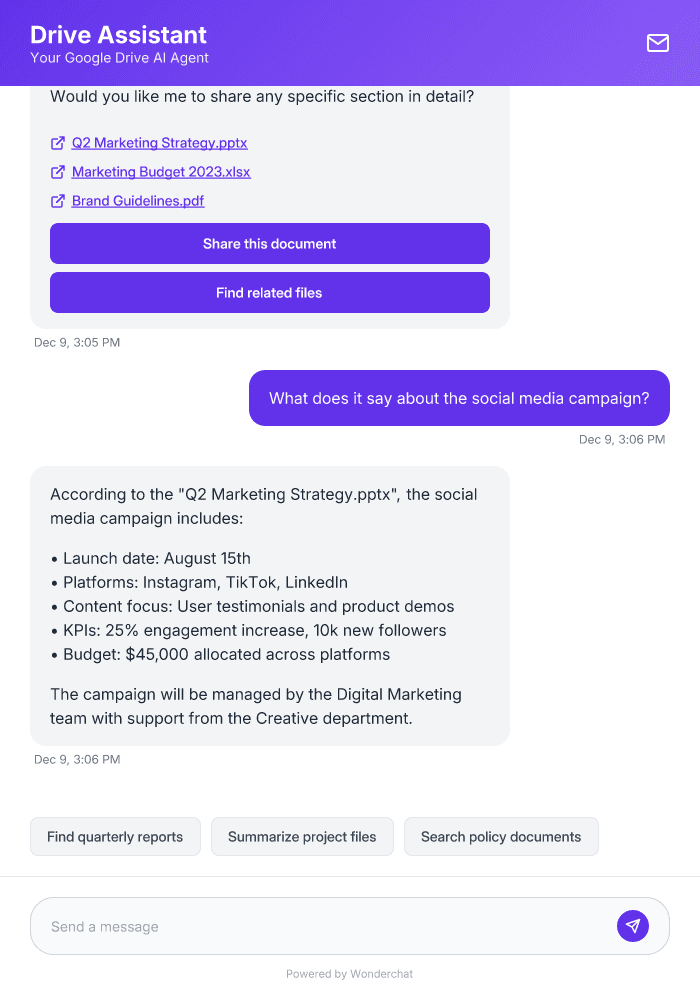 Google Drive AI Agent Template