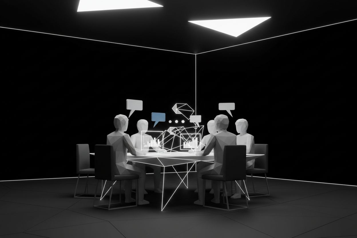 A team discussing B2B strategy