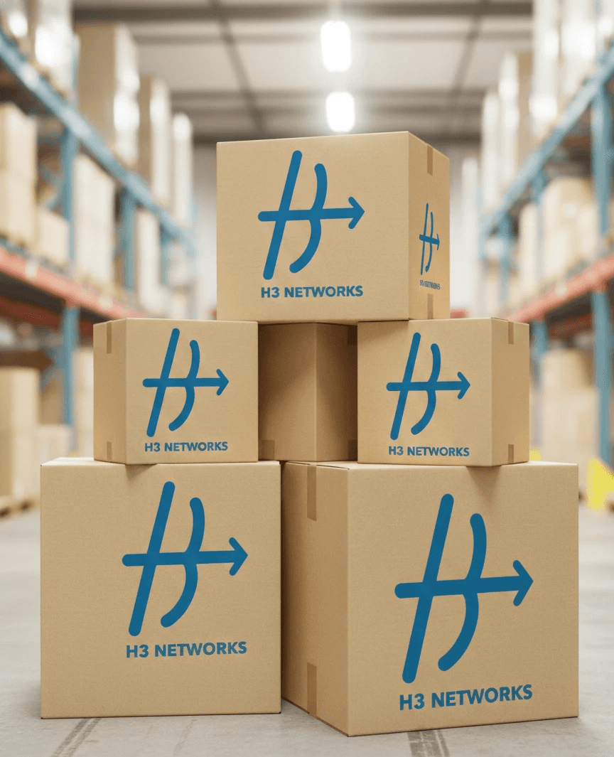 A young person with short brown hair in a purple shirt is looking at their phone against a dark green background.