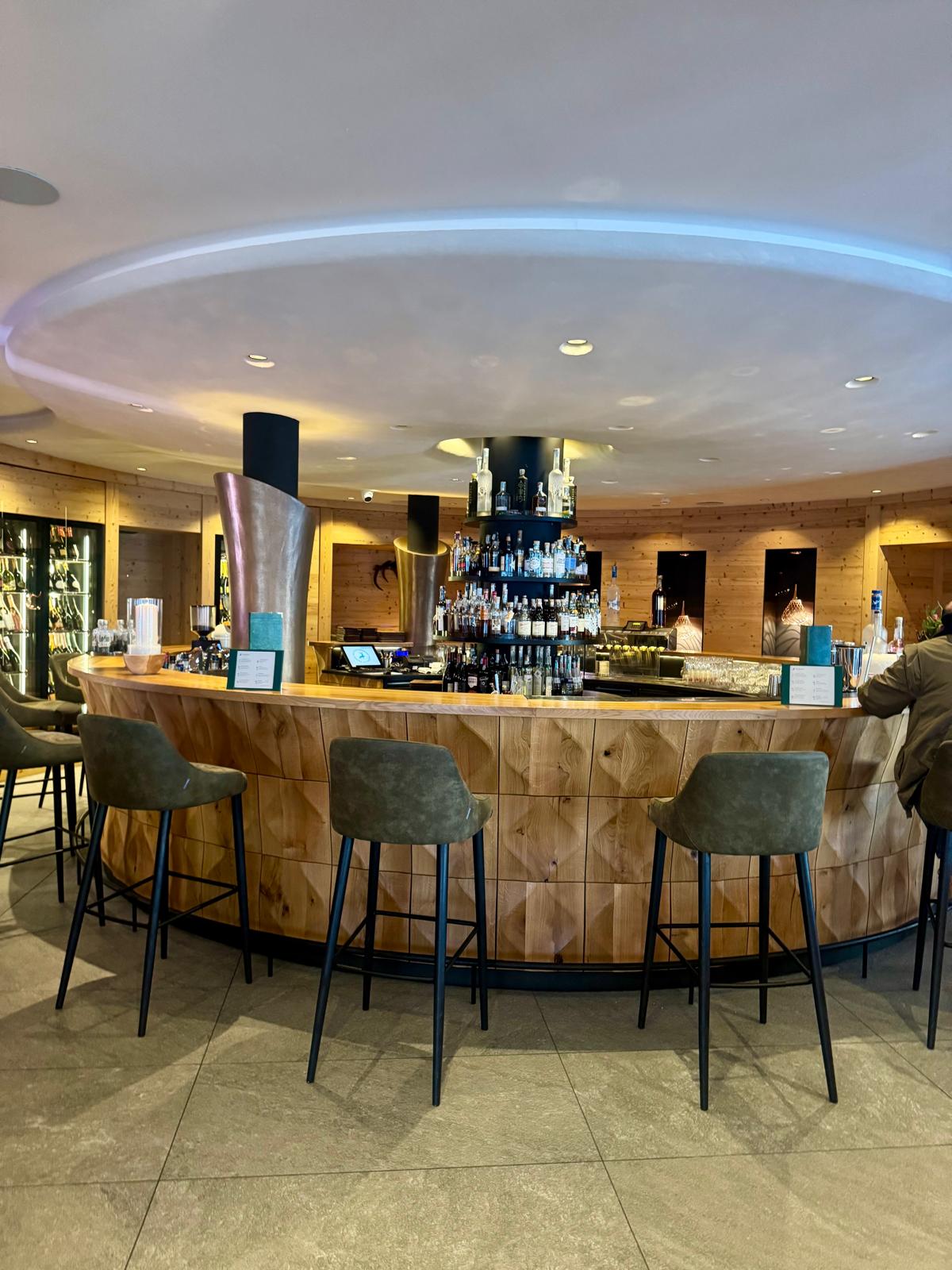 Snow-covered chalet venue for IQUW corporate ski event