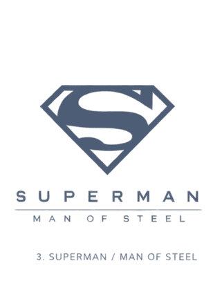 Superman: Man of Steel title graphic