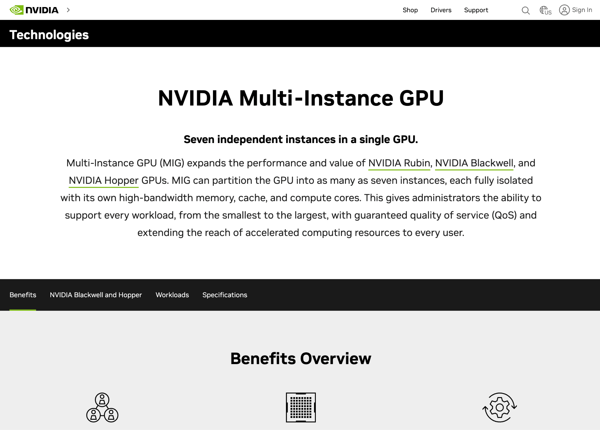NVIDIA Multi-Instance GPU (MIG)