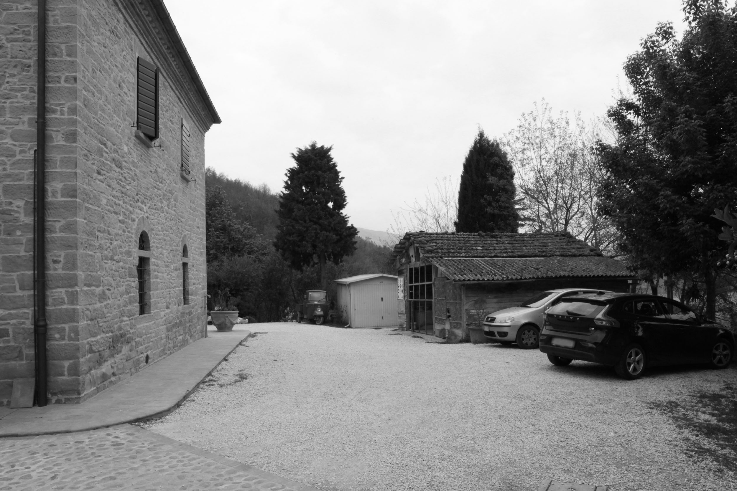 Workshop made of bright wood