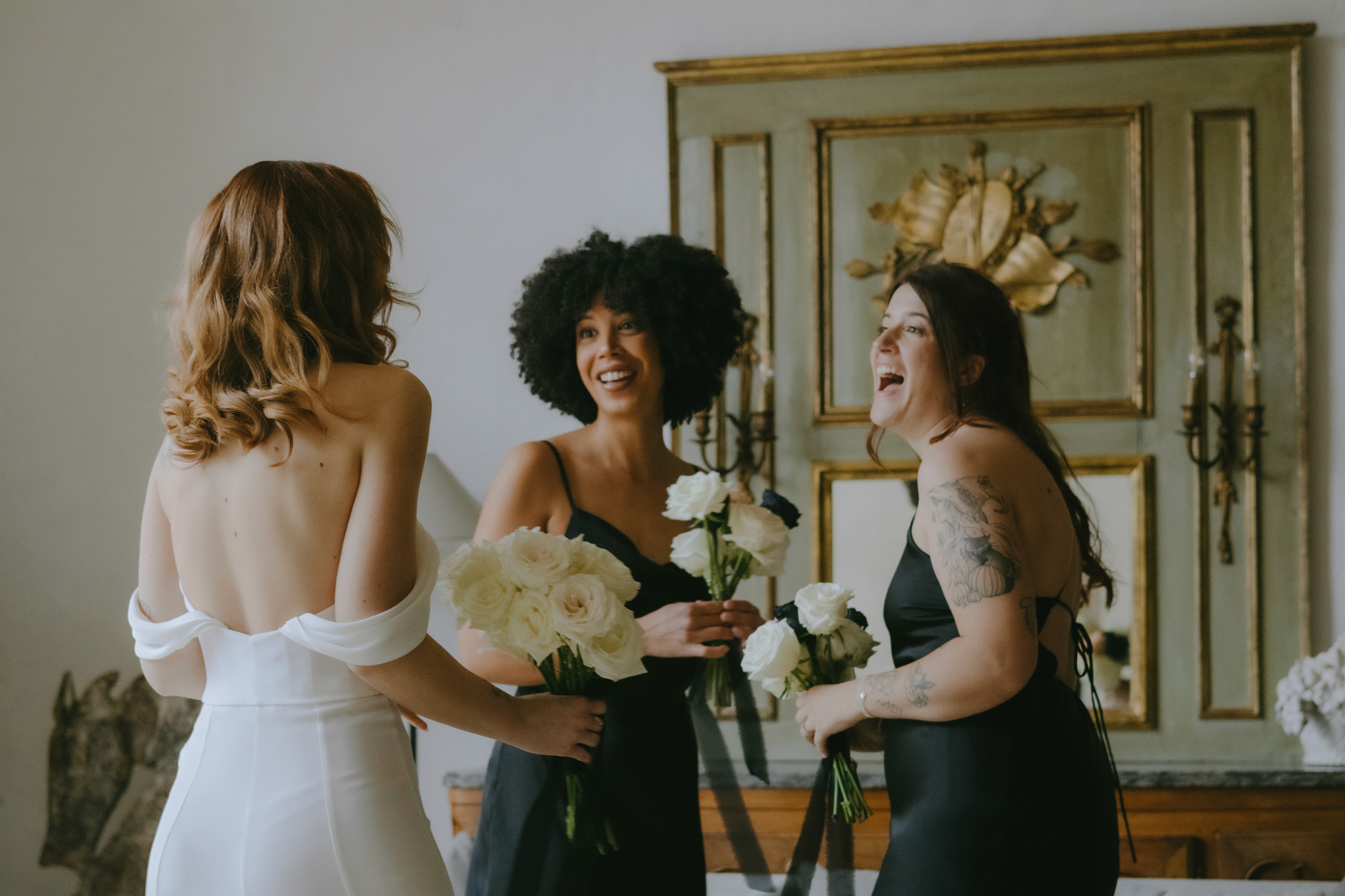 Stylish model in crowd