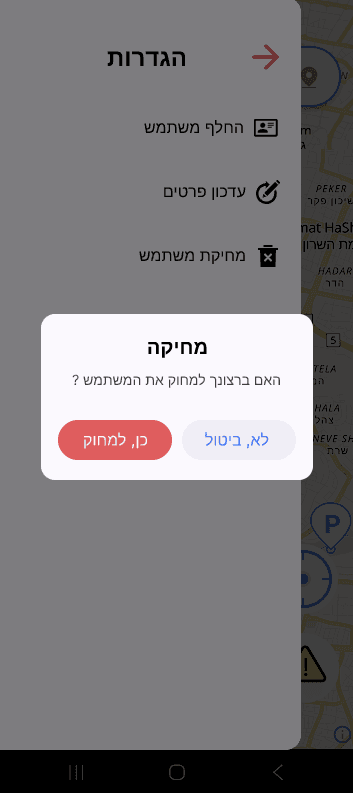 delete modal