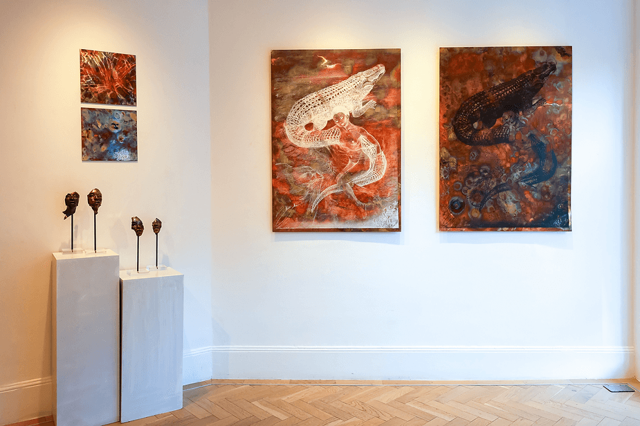 Installation Image of Freedom in Multitudes |  Image Courtesy of the 1897 Gallery