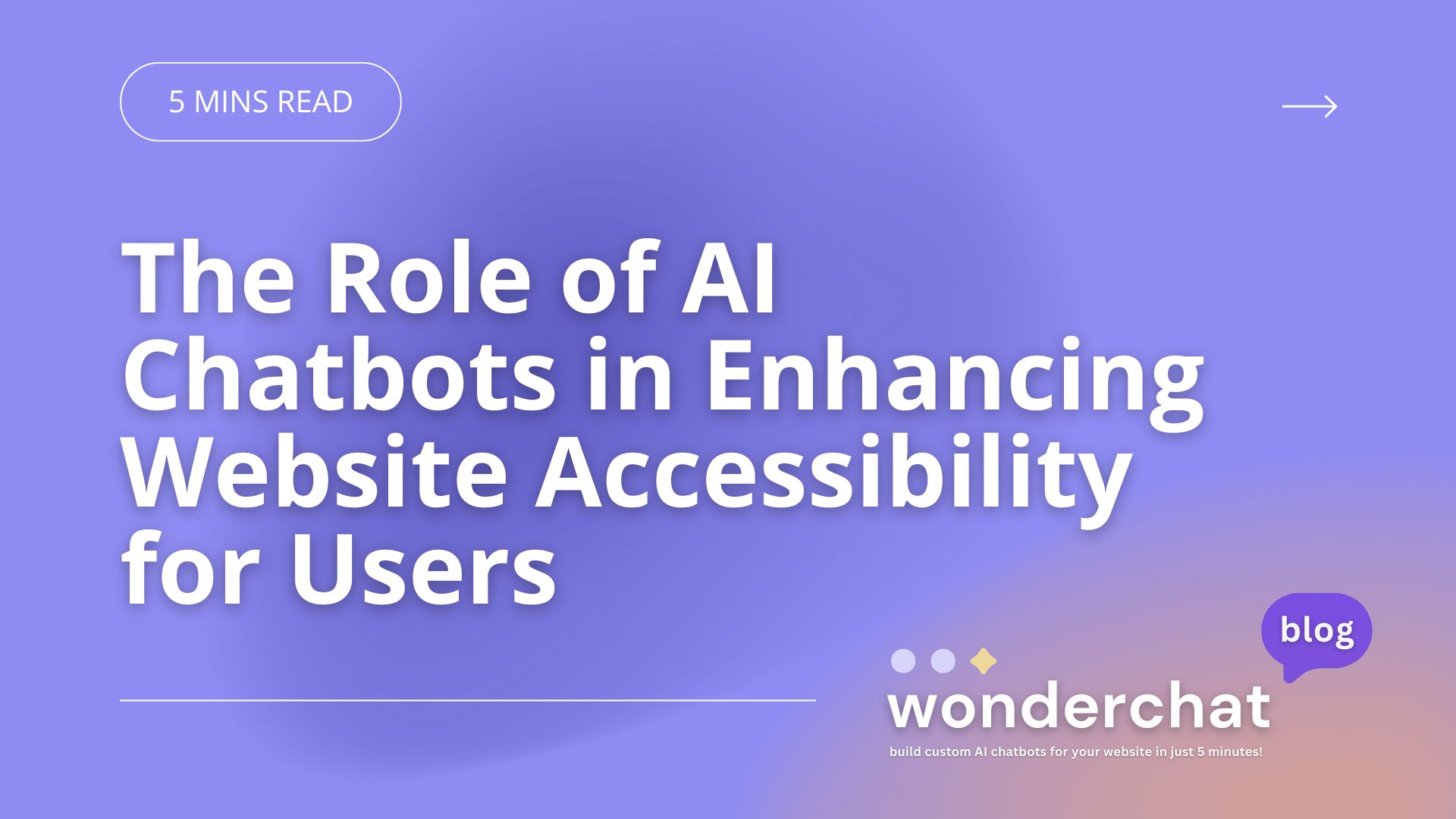 role of ai chatbots enhancing website accessibility