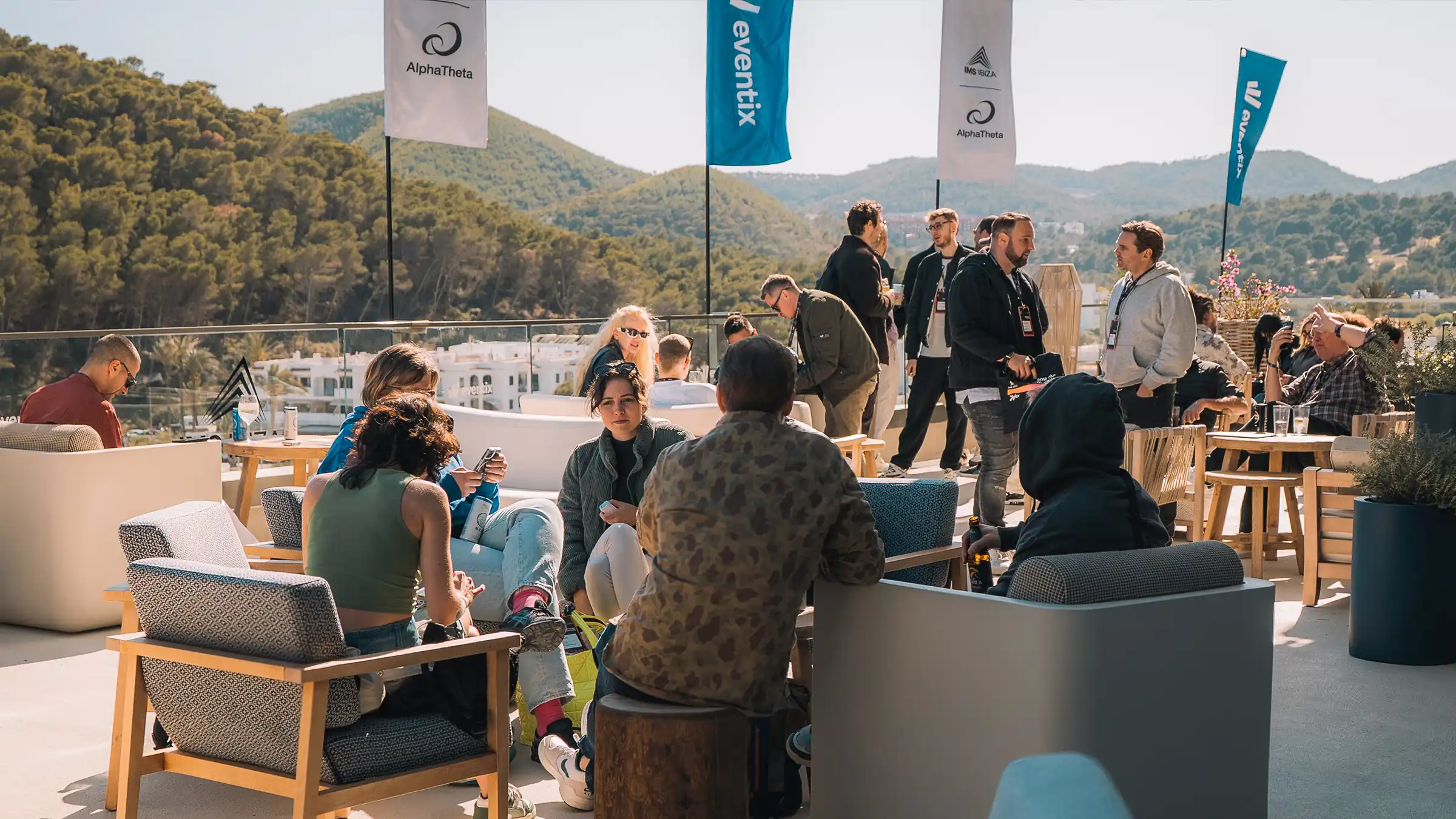 IMS ibiza attendees at Mondrian hotel Ibiza