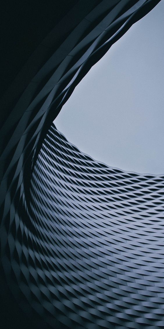 Drone shot of a running track at night